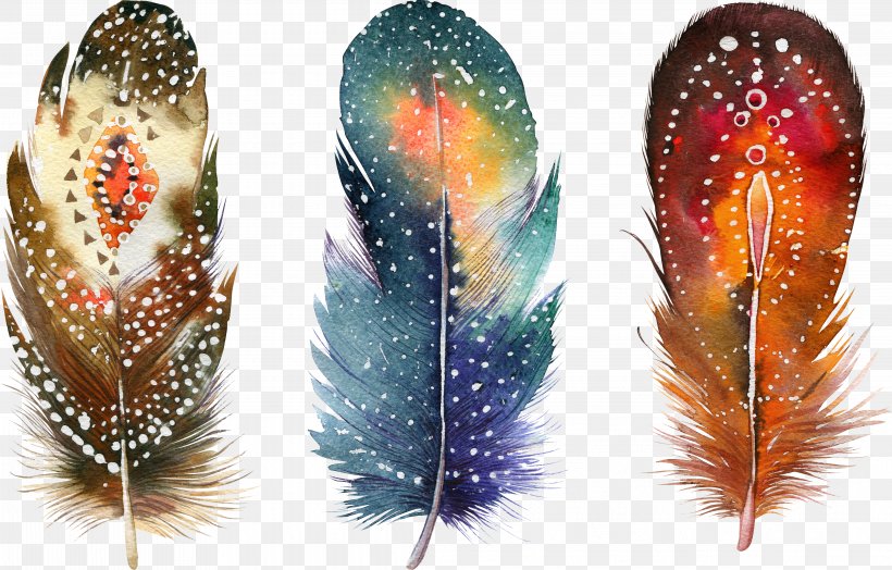 Watercolor Painting Feather Drawing Poster, PNG, 4356x2787px, Watercolor Painting, Art, Bohochic, Drawing, Feather Download Free
