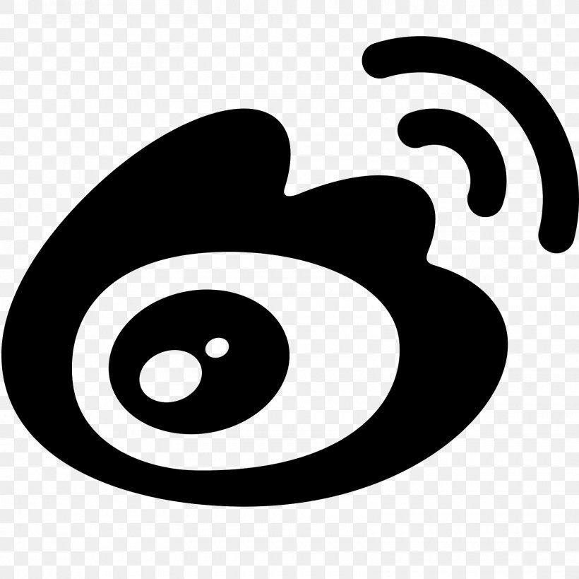 Sina Weibo Sina Corp Logo Microblogging, PNG, 1600x1600px, Sina Weibo, Black, Black And White, Facebook, Font Awesome Download Free