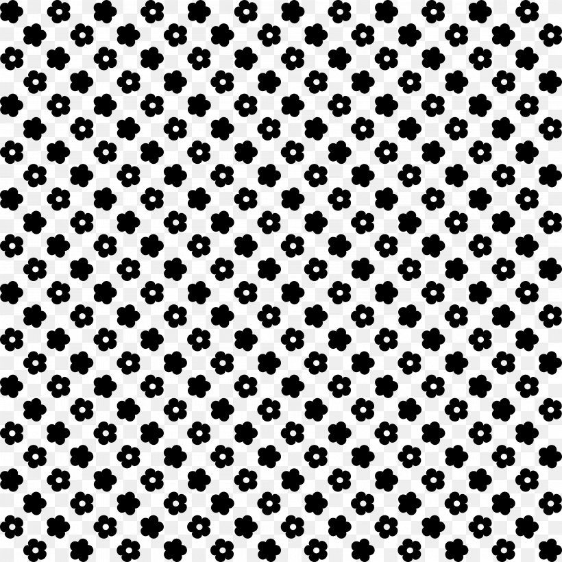 Flower Halftone Pattern, PNG, 3600x3600px, Flower, Area, Black, Black And White, Color Download Free