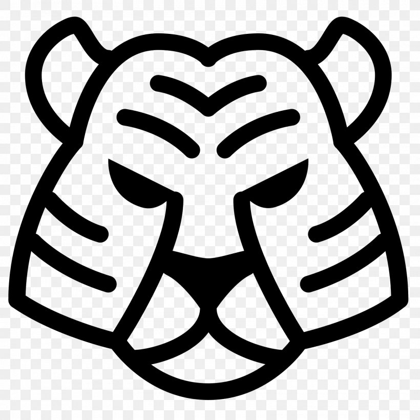 Tiger, PNG, 1600x1600px, Tiger, Black And White, Drawing, Headgear, Line Art Download Free