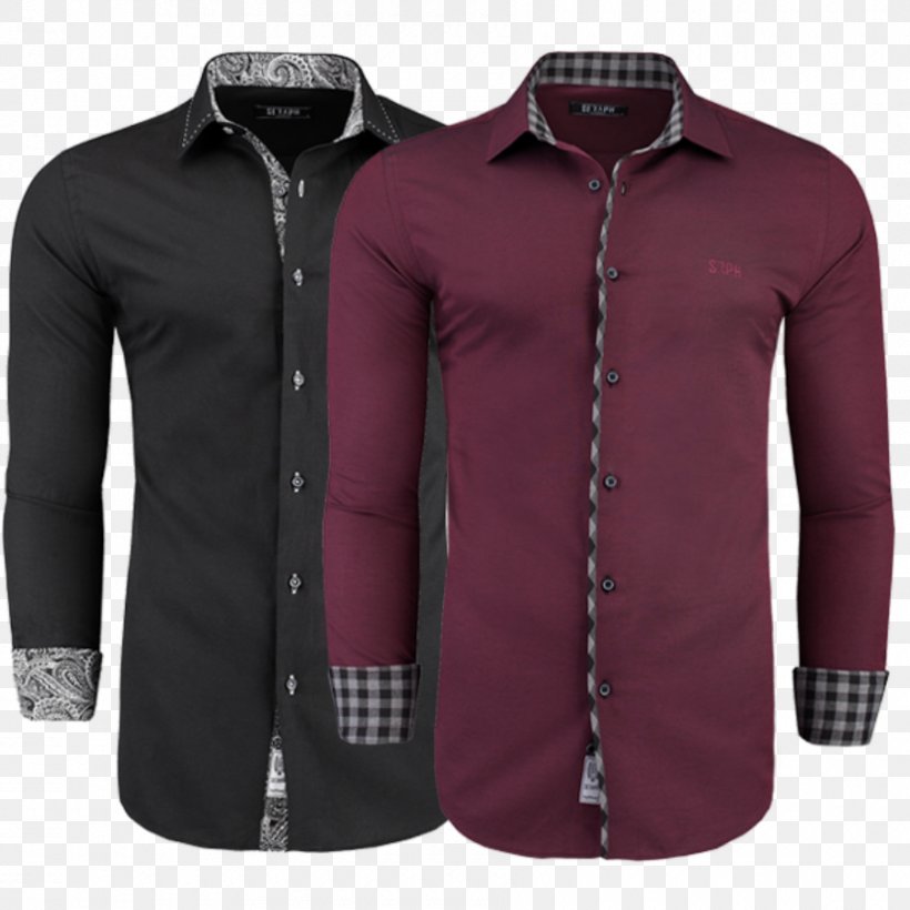 Dress Shirt Clothing Black Maroon, PNG, 900x900px, Dress Shirt, Black, Button, Clothing, Collar Download Free
