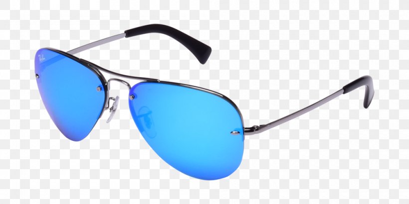Goggles Ray-Ban Aviator Sunglasses, PNG, 1000x500px, Goggles, Aqua, Aviator Sunglasses, Azure, Blue Download Free