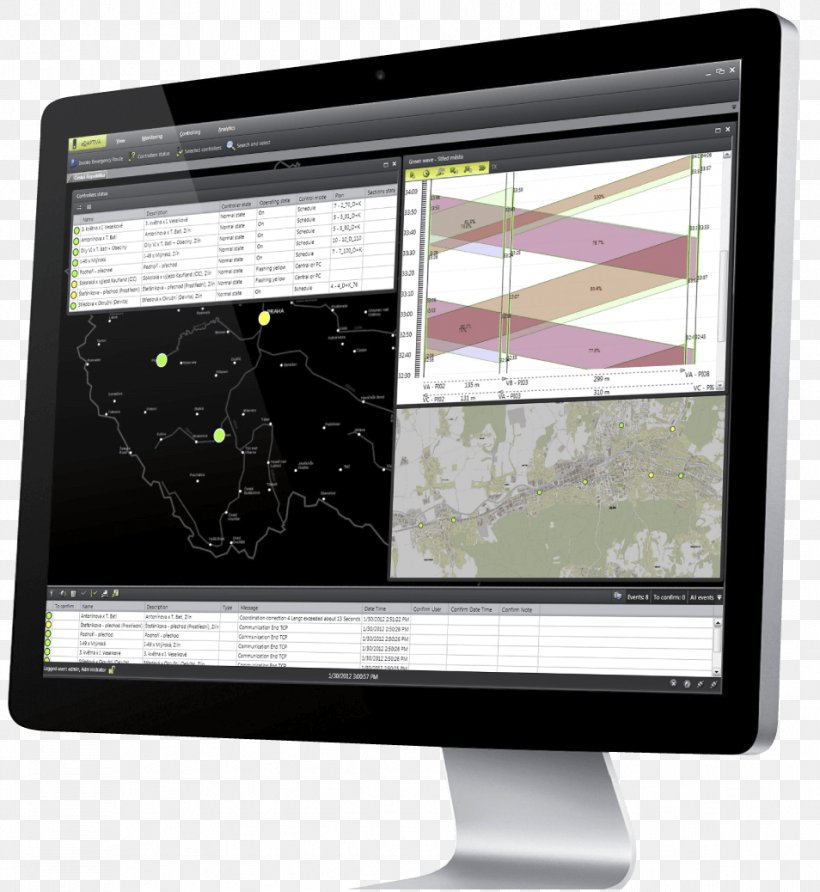 CROSS Zlín, Inc. Computer Software System Traffic Light, PNG, 954x1038px, Computer Software, Adaptive Traffic Control, Computer Monitor, Computer Monitors, Data Download Free