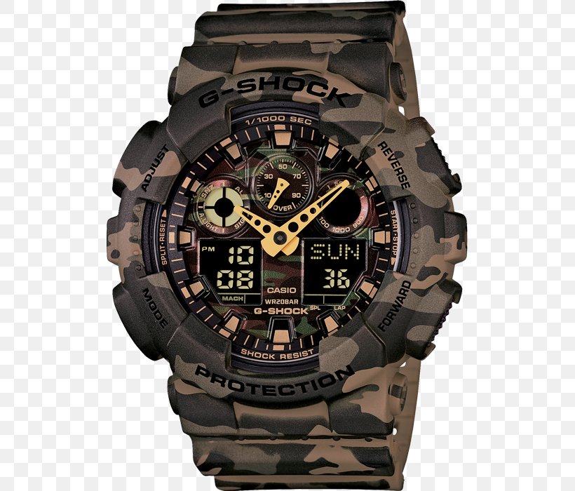 G-Shock GA100 Analog Watch Casio, PNG, 700x700px, Gshock, Analog Watch, Automatic Watch, Brand, Camouflage Download Free