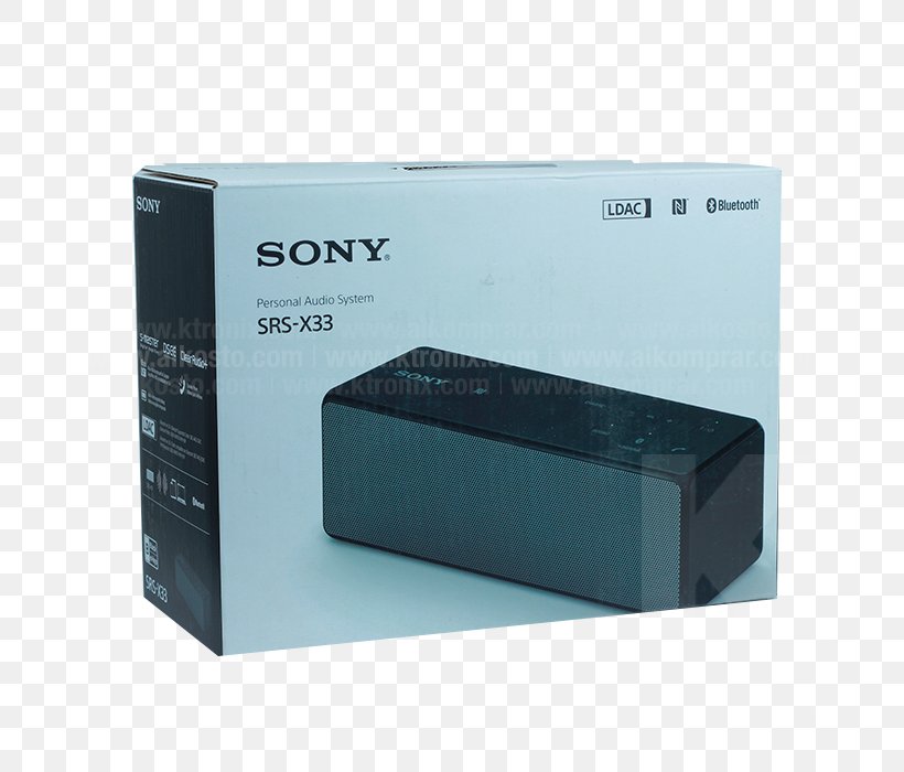 Loudspeaker Sony SRS-X33 Electronics Audio Signal, PNG, 700x700px, Loudspeaker, Audio Signal, Black, Color, Electrical Load Download Free