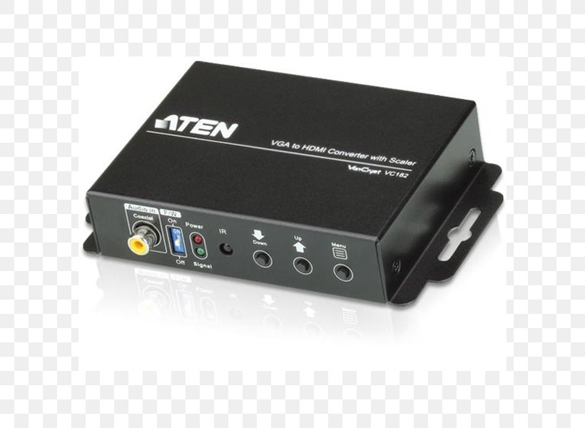 VGA Connector HDMI KVM Switches Audio Analog Signal, PNG, 600x600px, Vga Connector, Adapter, Analog Signal, Aten International, Audio Download Free