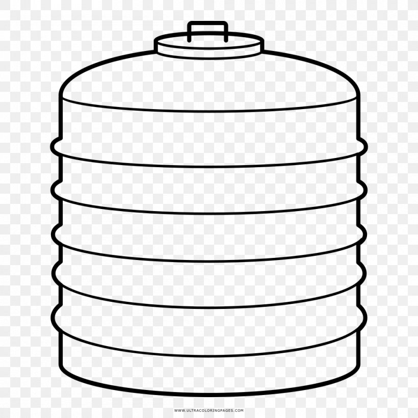 Water Storage Water Tank Storage Tank Drawing, PNG, 1000x1000px, Water Storage, Area, Black And White, Coloring Book, Cookware And Bakeware Download Free