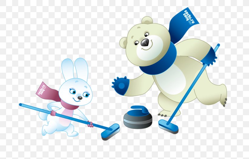 2014 Winter Olympics Sochi 2014 Olympic And Paralympic Organizing Committee Olympic Games Talisman, PNG, 700x525px, 2014 Winter Olympics, Baby Toys, Blue, Brush, Curling Download Free
