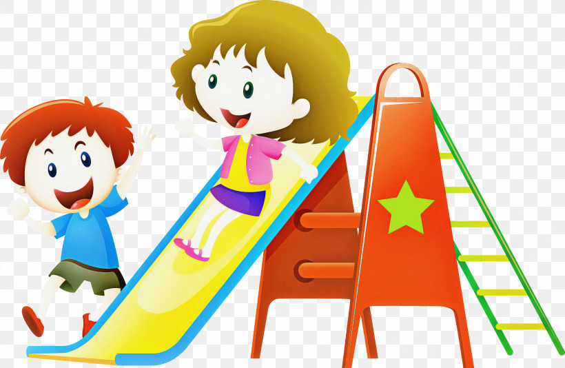 Cartoon Play Public Space Fun Playground Slide, PNG, 2999x1956px, Cartoon, Child, Fun, Play, Playground Slide Download Free
