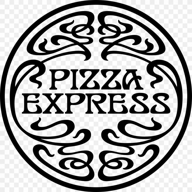 Pizza Express PizzaExpress Sutton Restaurant, PNG, 1200x1200px, Pizza, Area, Art, Black And White, Brand Download Free