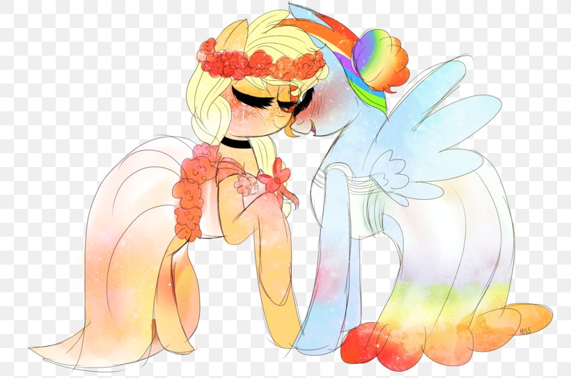 Rainbow Dash Pony Applejack, PNG, 800x543px, Watercolor, Cartoon, Flower, Frame, Heart Download Free
