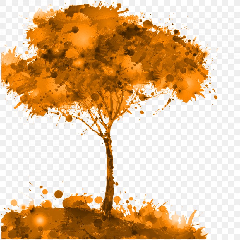 Tree Watercolor Painting Illustration, PNG, 984x984px, Tree, Art, Autumn, Branch, Creativity Download Free