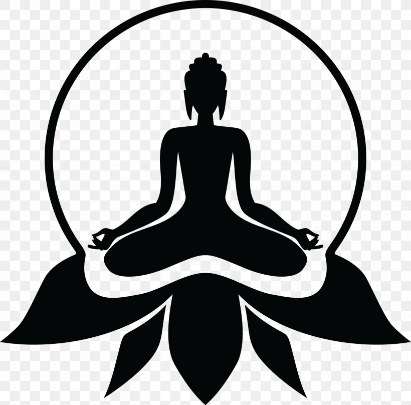 Yoga Symbol Buddhism Lotus Position, PNG, 2274x2243px, Yoga, Artwork, Black And White, Buddhism, Buddhist Meditation Download Free