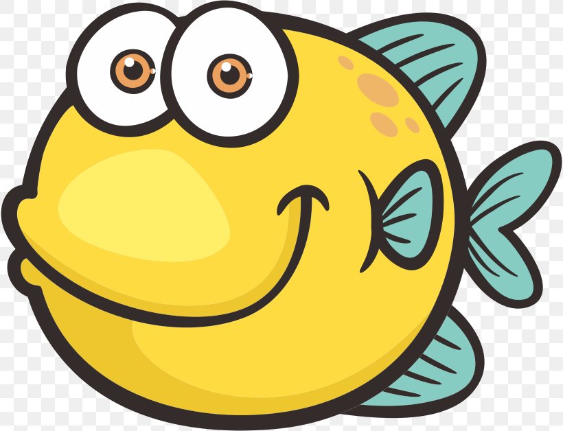 Cartoon Fish, PNG, 818x628px, Cartoon, Beak, Blue, Color, Emoticon Download Free