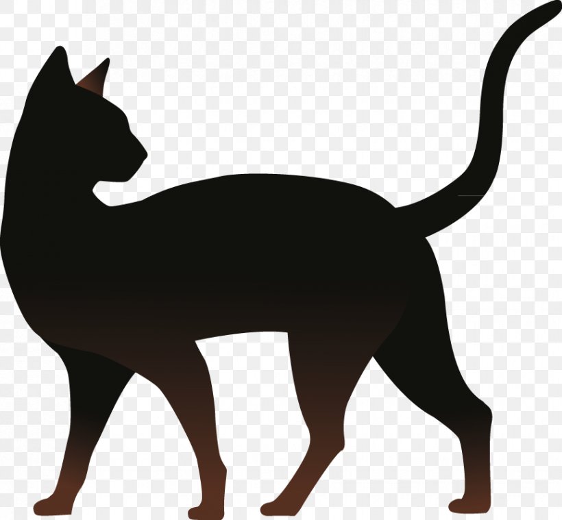 Cat Silhouette Kitten, PNG, 865x801px, Cat, Black, Black And White, Black Cat, Carnivoran Download Free
