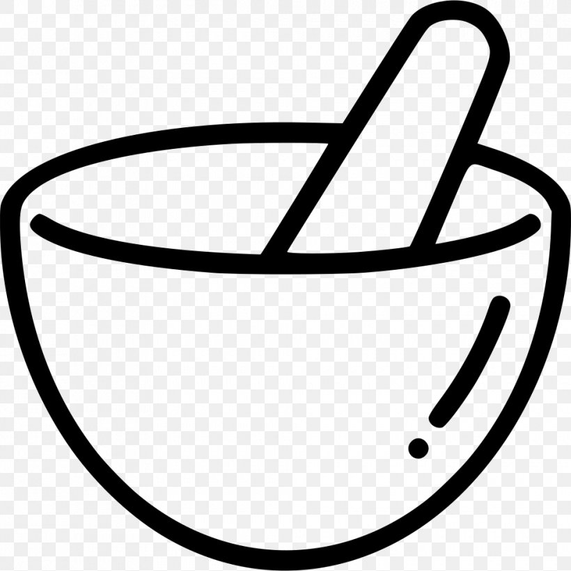 Mortar And Pestle Bowl Clip Art, PNG, 980x982px, Mortar And Pestle, Artwork, Black And White, Bowl, Coloring Book Download Free