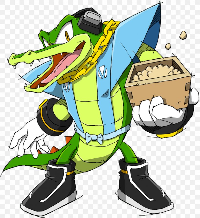 Vector The Crocodile Sonic The Hedgehog Sonic Jump Sonic Crackers Sonic Heroes, PNG, 987x1079px, Vector The Crocodile, Art, Artwork, Cartoon, Fictional Character Download Free