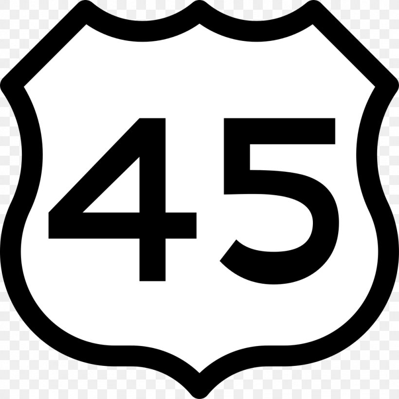 National Route 45 Senyal Clip Art, PNG, 1024x1024px, National Route 45, Area, Black And White, Brand, Information Download Free