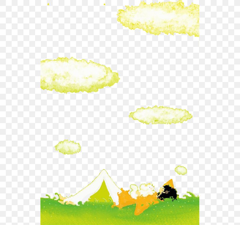 Lying On The Grass, PNG, 543x768px, Lawn, Area, Border, Cartoon, Grass Download Free