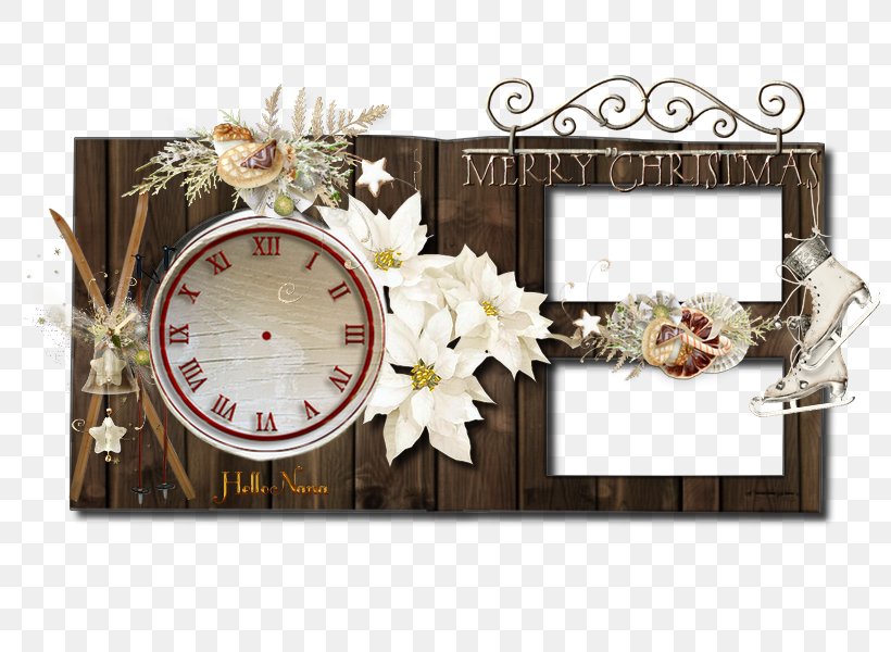 Picture Frames New Year Clock, PNG, 800x600px, Picture Frames, Clock, Decor, Flower, New Year Download Free