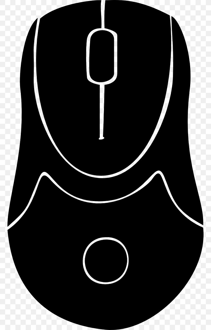 Computer Mouse Pointer Cursor Clip Art, PNG, 762x1280px, Computer Mouse, Black, Black And White, Button, Computer Download Free