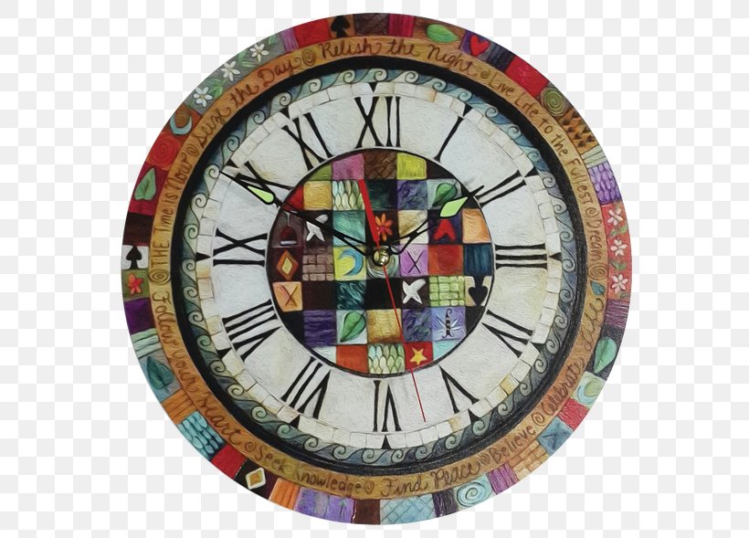 Crazy Quilting Clock Jam Dinding Wall, PNG, 580x589px, Quilt, Alarm Clocks, Clock, Crazy Quilting, Cuckoo Clock Download Free