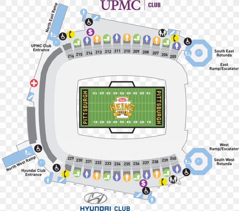 Heinz Field Pittsburgh Steelers Stadium Heinz Hall For The Performing Arts Seating Assignment, PNG, 867x766px, Heinz Field, Aircraft Seat Map, Area, Chart, Club Seating Download Free