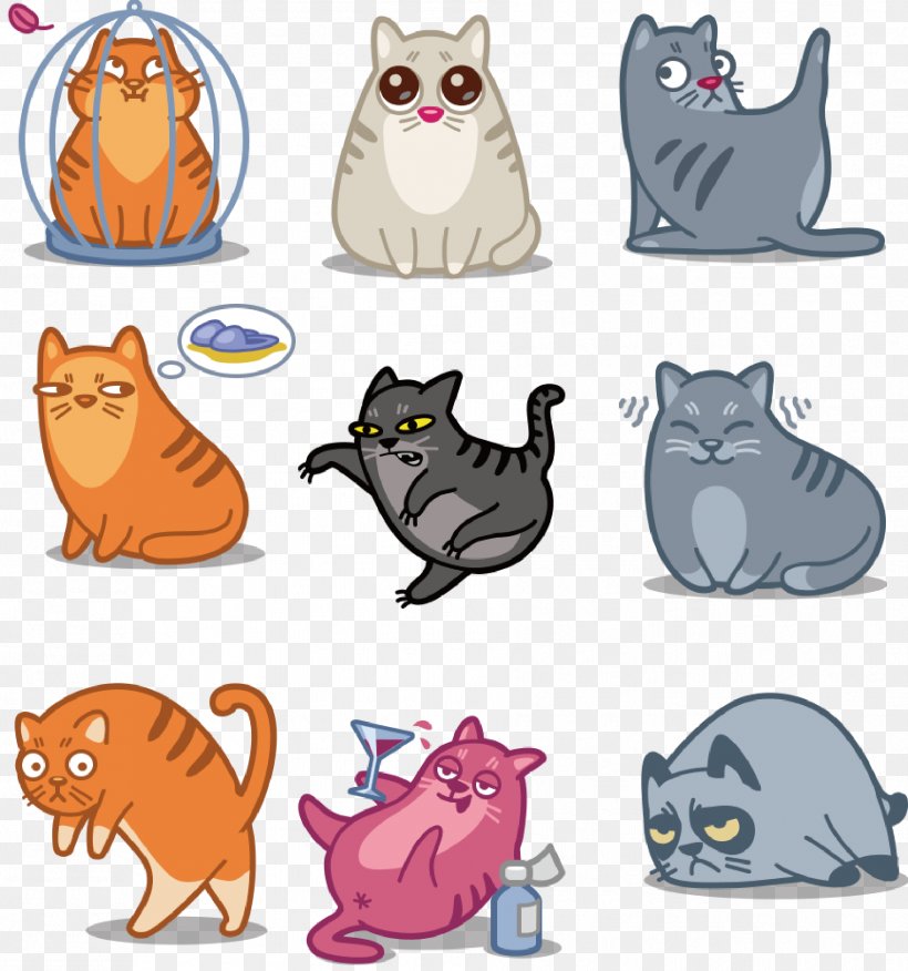 Kitten Tiny Cat Whiskers Illustration, PNG, 1806x1931px, Kitten, Animal, Animal Figure, Carnivoran, Cartoon Download Free