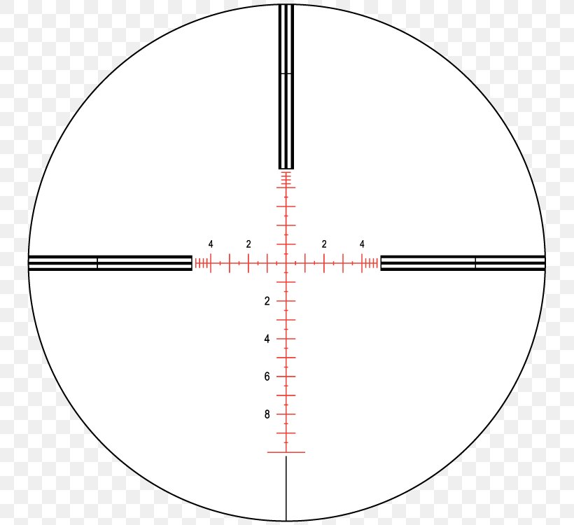 Reticle Telescopic Sight Milliradian Vortex Optics Minute Of Arc, PNG, 750x750px, Watercolor, Cartoon, Flower, Frame, Heart Download Free