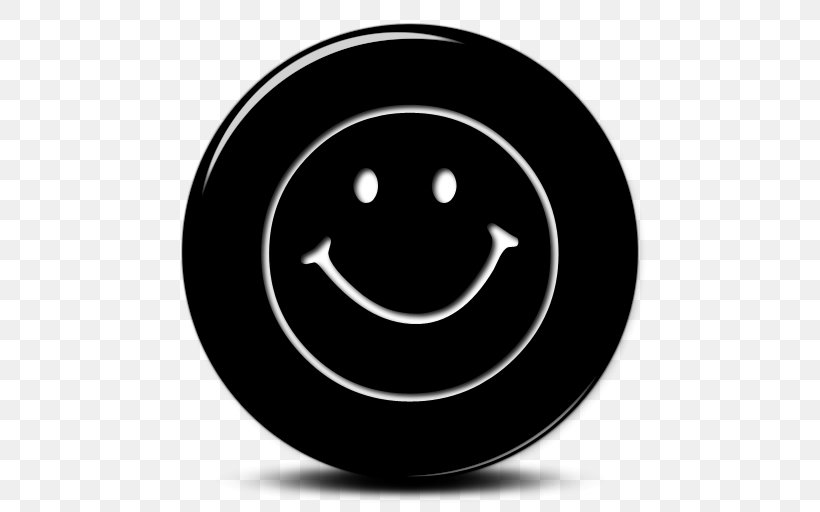 Smiley Symbol Desktop Wallpaper, PNG, 512x512px, Smiley, Black And White, Button, Emoticon, Face Download Free