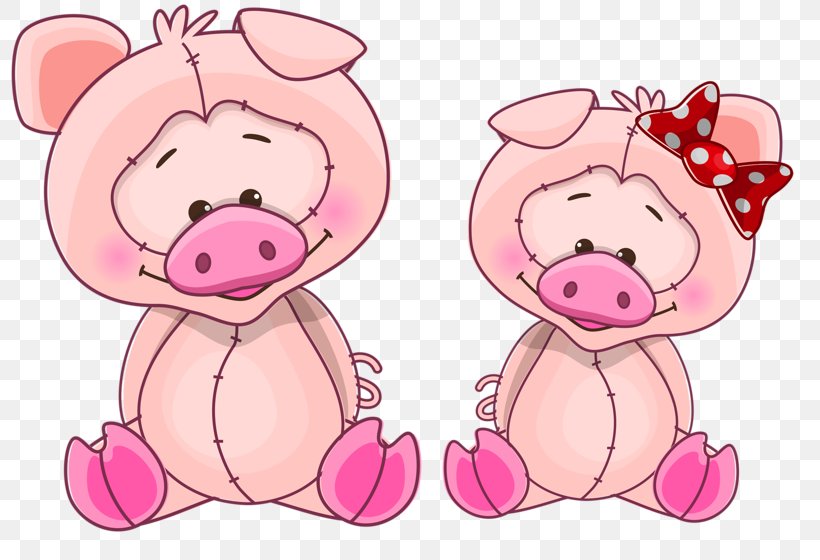 Domestic Pig Illustration, PNG, 800x560px, Watercolor, Cartoon, Flower, Frame, Heart Download Free
