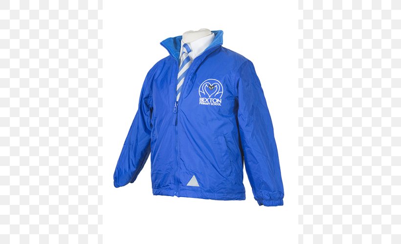Jacket Polar Fleece Bluza Hood Outerwear, PNG, 500x500px, Jacket, Blue, Bluza, Cobalt Blue, Electric Blue Download Free