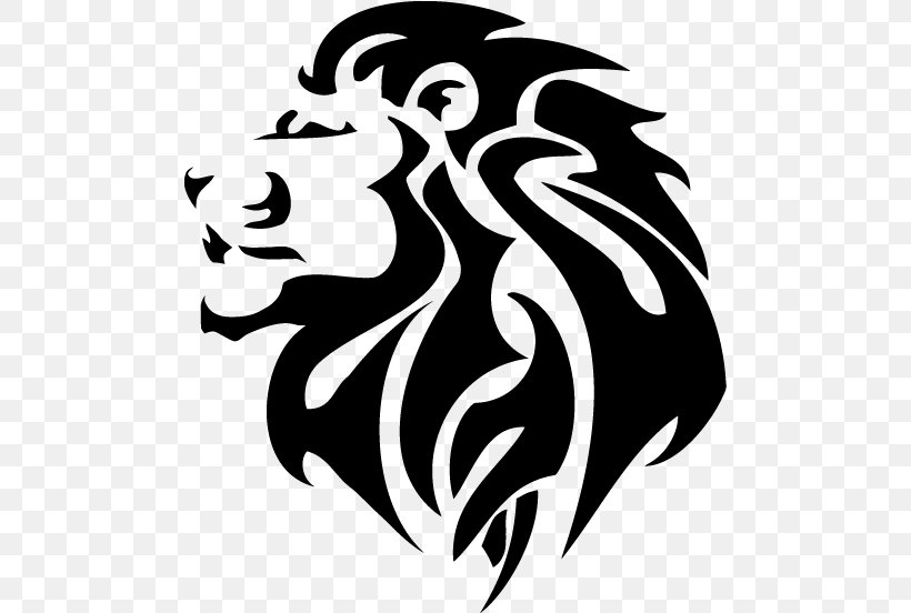 Lion Abziehtattoo Clip Art Flash, PNG, 489x552px, Lion, Abziehtattoo, Animal, Blackandwhite, Cheetah Download Free
