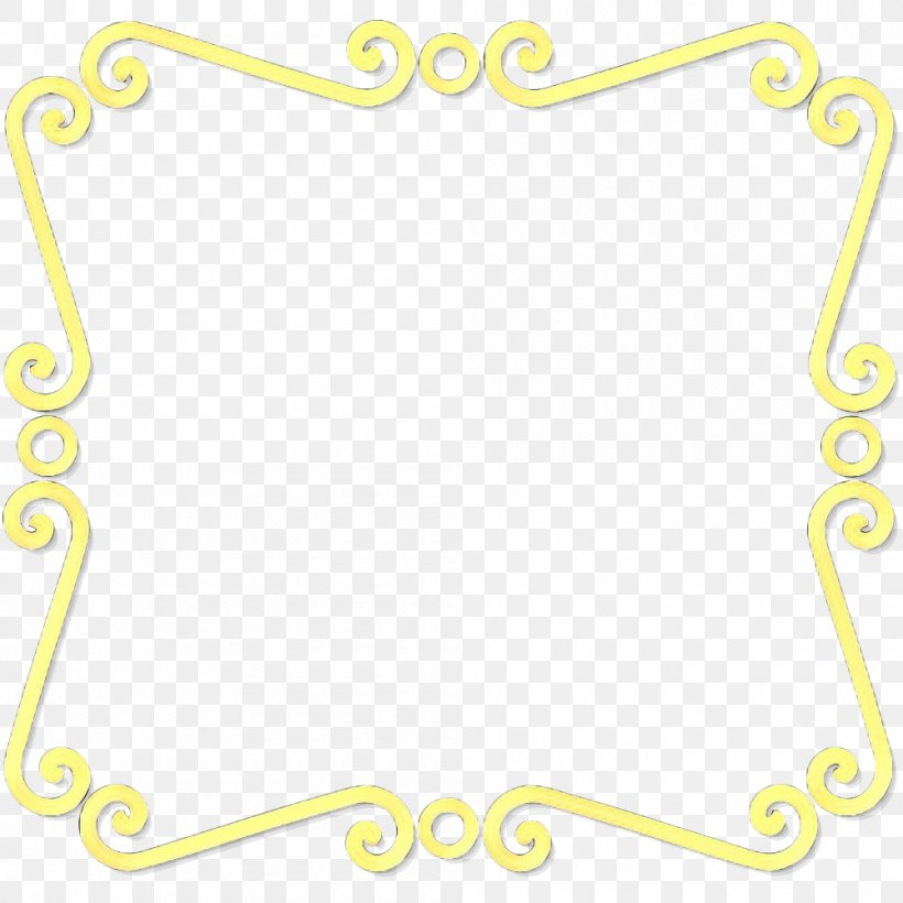 Picture Frame, PNG, 1000x1000px, Pop Art, Picture Frame, Retro, Vintage, Yellow Download Free