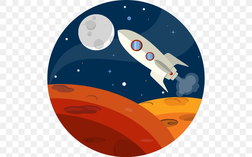 Rocket Spacecraft Space Exploration Outer Space, PNG, 512x512px, Rocket, Orange, Outer Space, Planet, Rocket Launch Download Free
