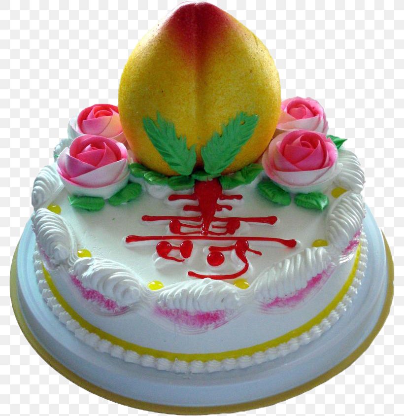 Birthday Cake Chiffon Cake Longevity Peach Fruitcake Chocolate Cake, PNG, 782x844px, Birthday Cake, Bakery, Birthday, Buttercream, Cake Download Free