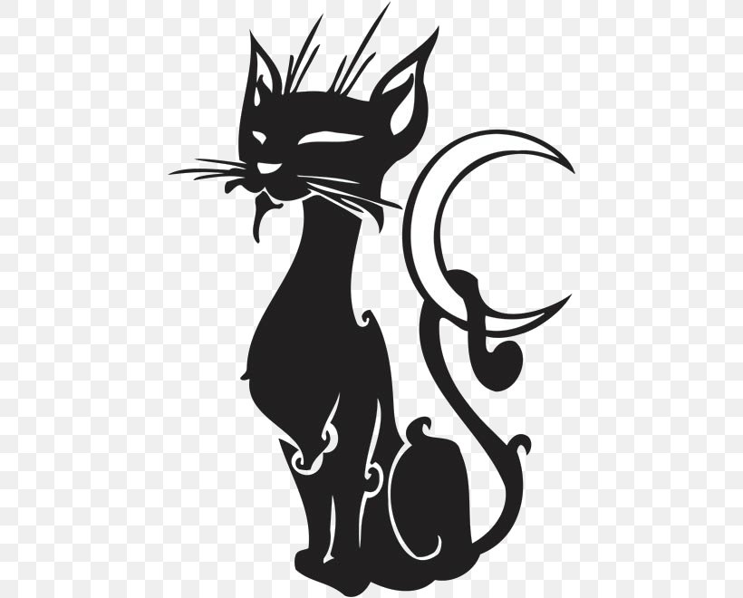 Cat Wall Decal Kitten Sticker, PNG, 660x660px, Cat, Animal, Art, Black, Black And White Download Free