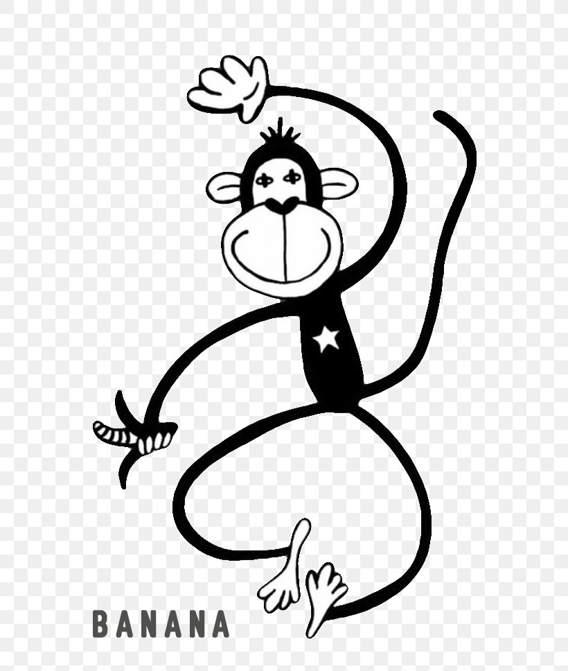 Ape Larb Monkey, PNG, 625x968px, Ape, Area, Art, Black And White, Cartoon Download Free