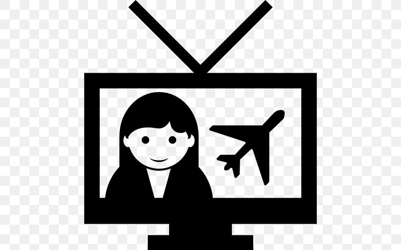 Logo News Television Flight, PNG, 512x512px, Logo, Area, Art, Black, Black And White Download Free