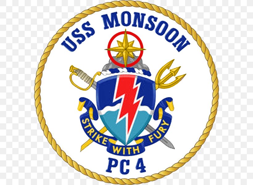 Cyclone-class Patrol Ship United States Navy Patrol Boat USS Thunderbolt USS Tempest (PC-2), PNG, 600x600px, United States Navy, Area, Badge, Brand, Crest Download Free