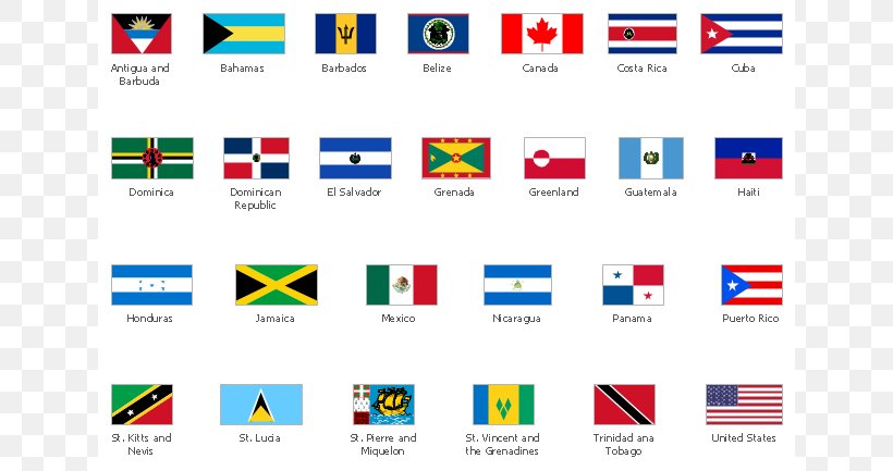 Flag Of The United States Central America Flags Of North America Clip Art, PNG, 640x433px, United States, Area, Brand, Central America, Computer Icon Download Free