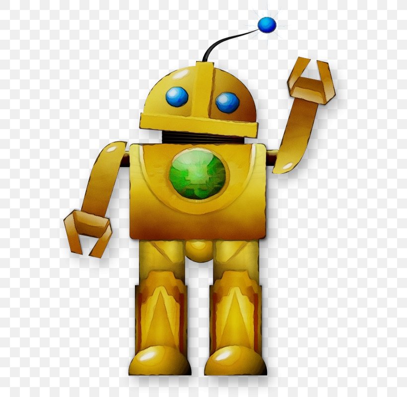 Robot Yellow Cartoon Machine Technology, PNG, 606x800px, Watercolor, Animation, Cartoon, Fictional Character, Machine Download Free
