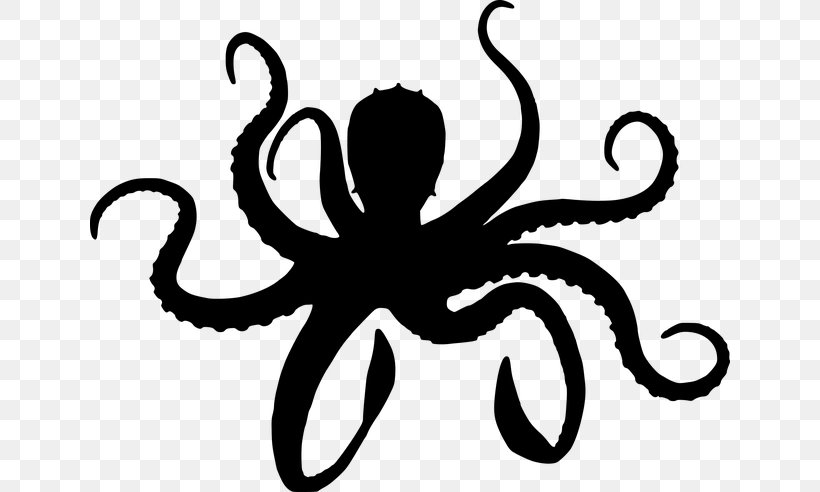 Octopus Clip Art, PNG, 640x492px, Octopus, Artwork, Black And White, Cdr, Cephalopod Download Free