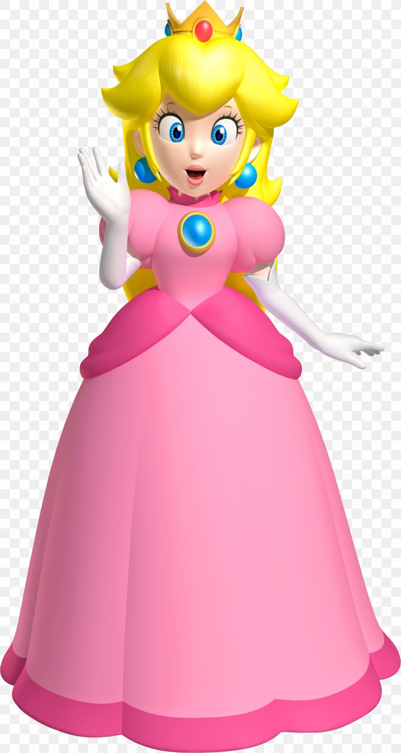 Princess Peach Super Mario 3D Land Super Mario Bros., PNG, 1953x3666px, Princess Peach, Cartoon, Clothing, Costume, Doll Download Free
