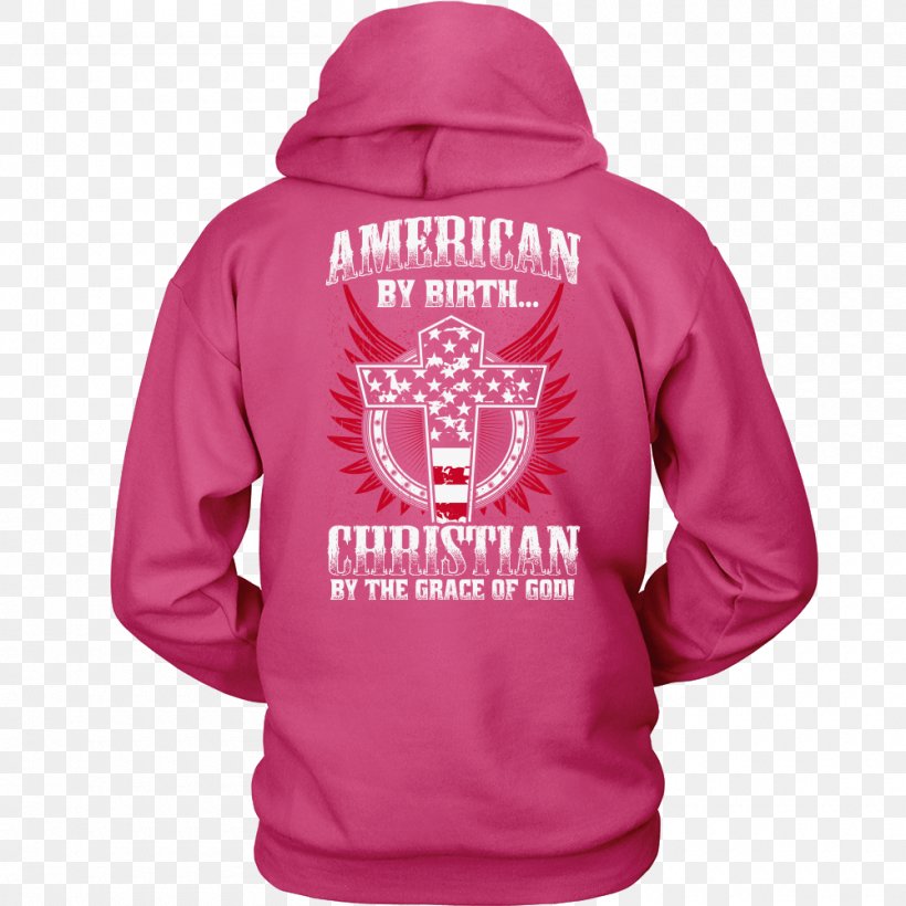 T-shirt Hoodie Clothing Sweater, PNG, 1000x1000px, Tshirt, Clothing, Hood, Hoodie, Magenta Download Free