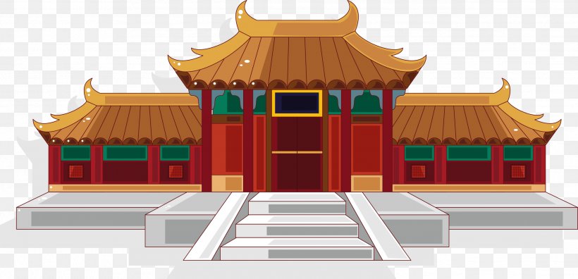China Chinese Pagoda Chinese Architecture, PNG, 2586x1249px, China, Architecture, Building, Cartoon, Chinese Architecture Download Free