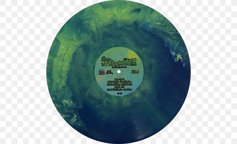 Phonograph Record LP Record Class Of Nuke 'Em High Compact Disc Troma Entertainment, PNG, 500x500px, Phonograph Record, Class Of Nuke Em High, Compact Disc, Film, Green Download Free