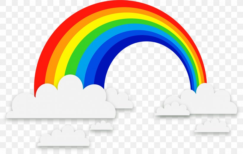 Rainbow Euclidean Vector, PNG, 2340x1484px, Rainbow, Cloud, Color, Gradient, Gratis Download Free