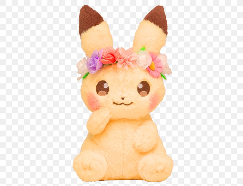 Pikachu Pokémon Quest Eevee Stuffed Animals & Cuddly Toys, PNG, 500x627px, Pikachu, Baby Toys, Doll, Easter, Easter Bunny Download Free