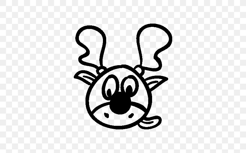 Reindeer Clip Art, PNG, 512x512px, Reindeer, Area, Black And White, Button, Christmas Download Free